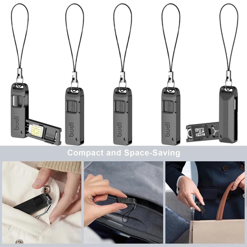 5PCS Sim Card Removal Tool Tray Ejector Pin Tool Kit with Storage Small Box SIM/TF Card Opener Needl