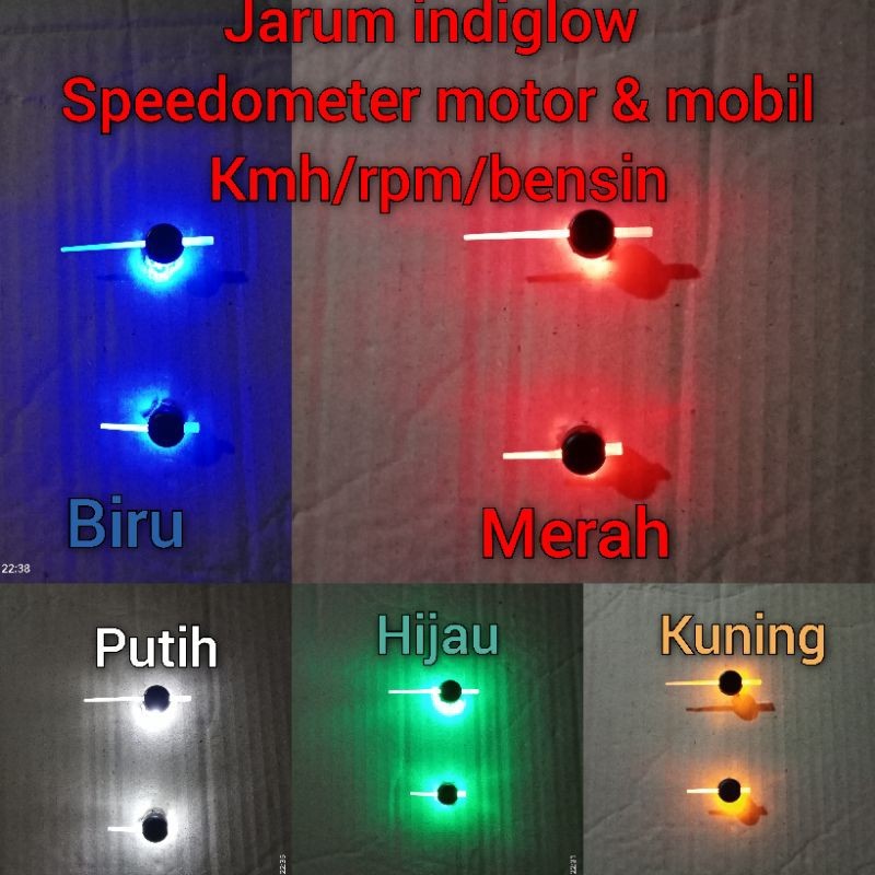 Jarum Indiglow Speedometer Motor Mobil Universal