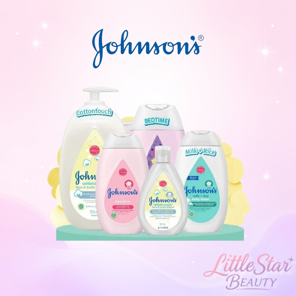 Johnson's Baby Lotion 50/100/200/500ml Losion Skincare Bayi Hypoallergenic Lotion Lembut Menutrisi