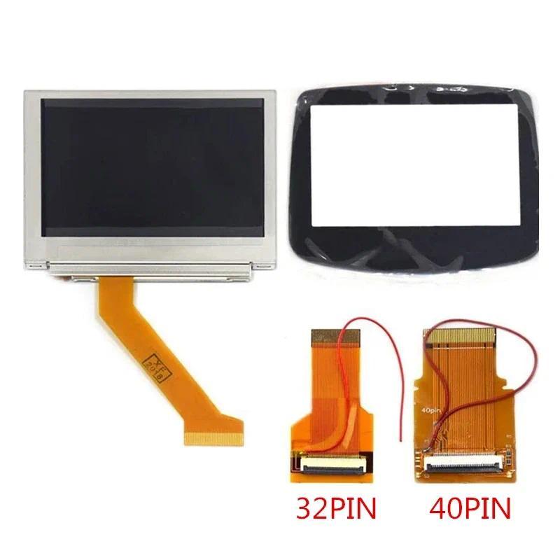 For GameBoy Advance LCD Screen For GBA SP AGS-101 Highlit Screen LCD Backlit Brighter with 40pin/32p