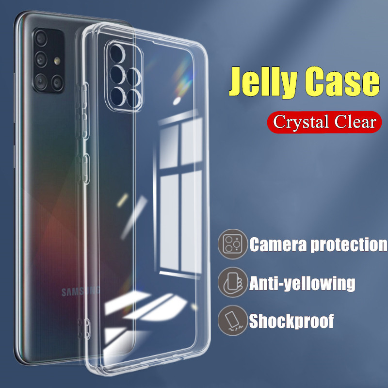 CASE SAMSUNG A71 SOFT CASE CLEAR ULTRATHIN JELLY CASE