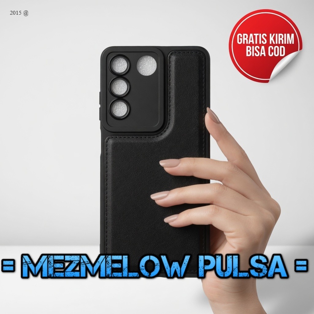 Caseng Silikon Soft Case Softcase Leather Casing VIVO V27 BIASA
