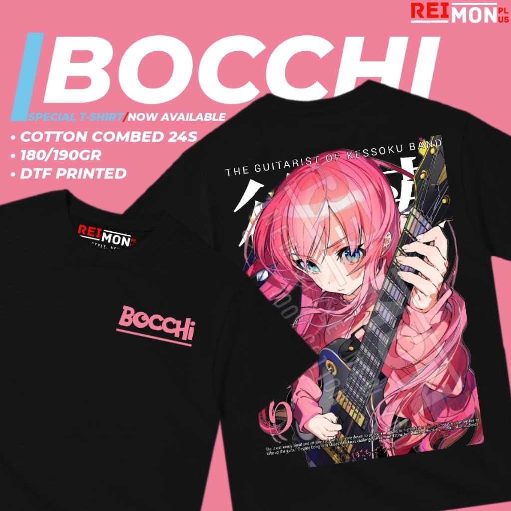 Kaos Baju Anime Bocchi/Hitori Goto Bocchi The Rock