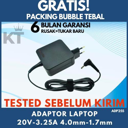 Murah MeriahAdaptor Charger laptop Lenovo Ideapad 310 320 330 20V 3.25A 4.0mm-1.7mm 65W oriFG