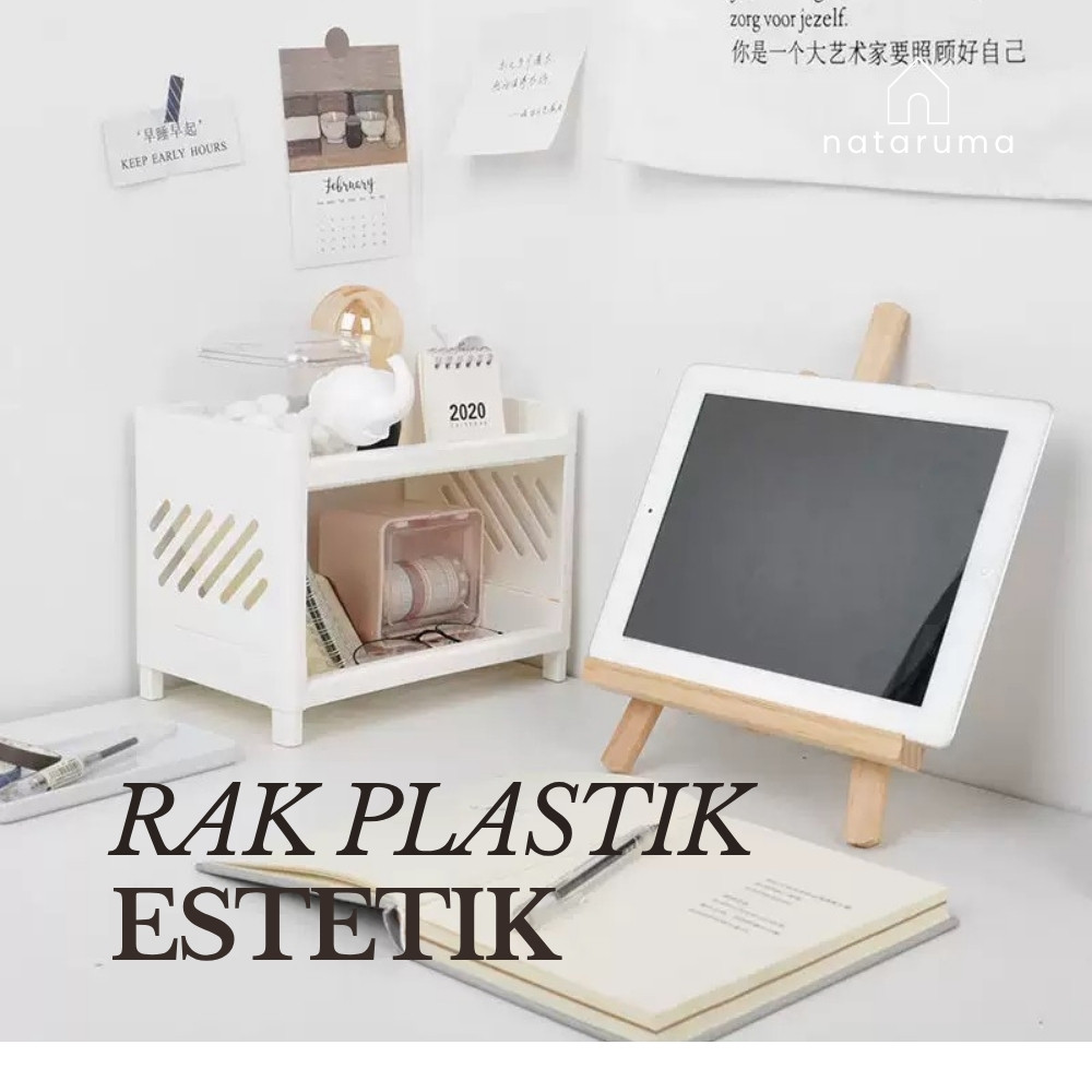 Rak Serbaguna Portable Murah / Meja Plastik Kosmetik Mini / Rak meja kecil multifungsi