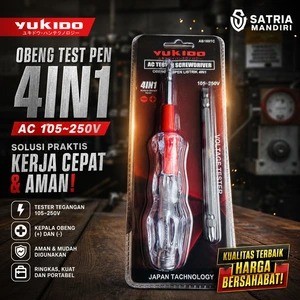 OBENG Tespen Bolak Balik Dual Led/OBENG Tester Pendeteksi Arus Listrik Dilengkapi Indikator Lampu