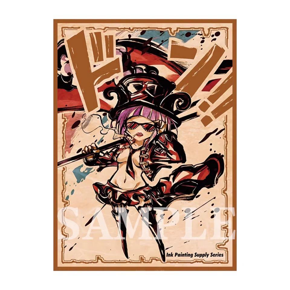 60PCS 67x92mm 6 gaya One Piece Laser Ukuran Standar Pelindung Kartu TCG Pelindung Kartu Anime Kartu 