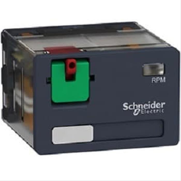 Schneider Relay Plug In 4CO 15A Dengan LED 12VDC RPM42JD Socket 2CO 2 NC Change Over Contact untuk R