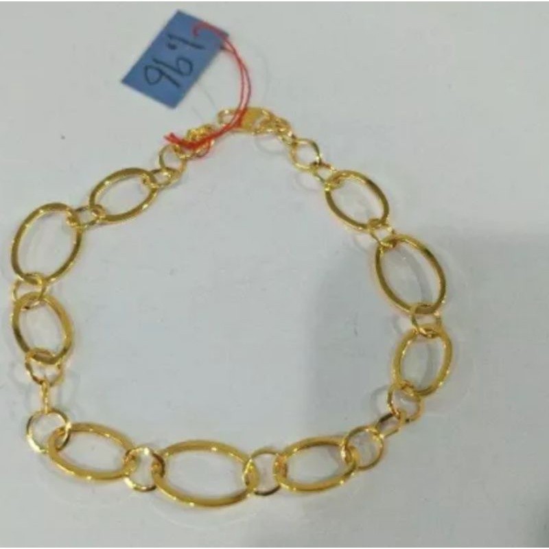 Gelang Emas Muda Asli 5gram Kadar 875 dapat surat dari toko