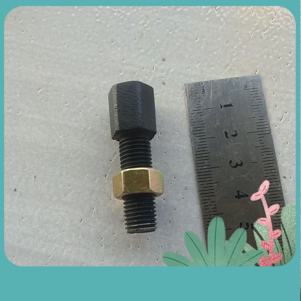 1biji DUDUKAN SPION HONDA VARIASI DERAT PANJANG 4,5cm baut 14 kunci 14 Motor VARIO, BEAT, SCOOPY, SP