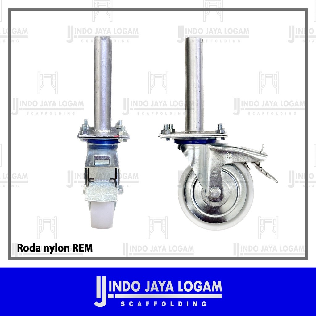 Studio Kayu|| Roda Nylon / Fiber 6inch SATUAN untuk Steger Scaffolding Scafolding Perancah