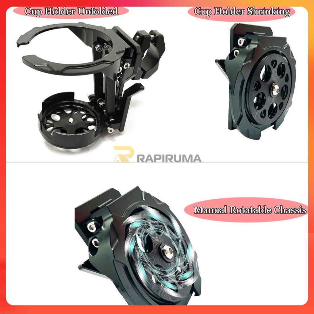 Tempat Botol Air Minum Sepeda Motor Universal Anti Goyang dan Kokoh