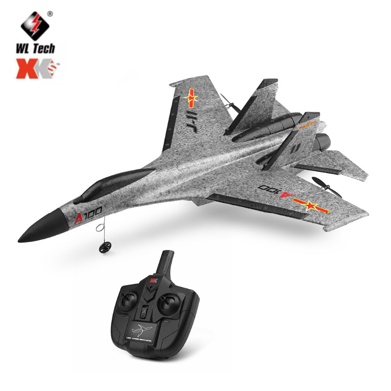 Original Wltoys XK A100 2.4G 340mm 3 RC Airplane Fixed Wing Plane Aircraft Outdoor Toys For Teenager