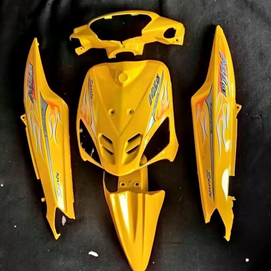 fullset body halus mio sporty kuning full body halus mio sporty kuning plus stripping