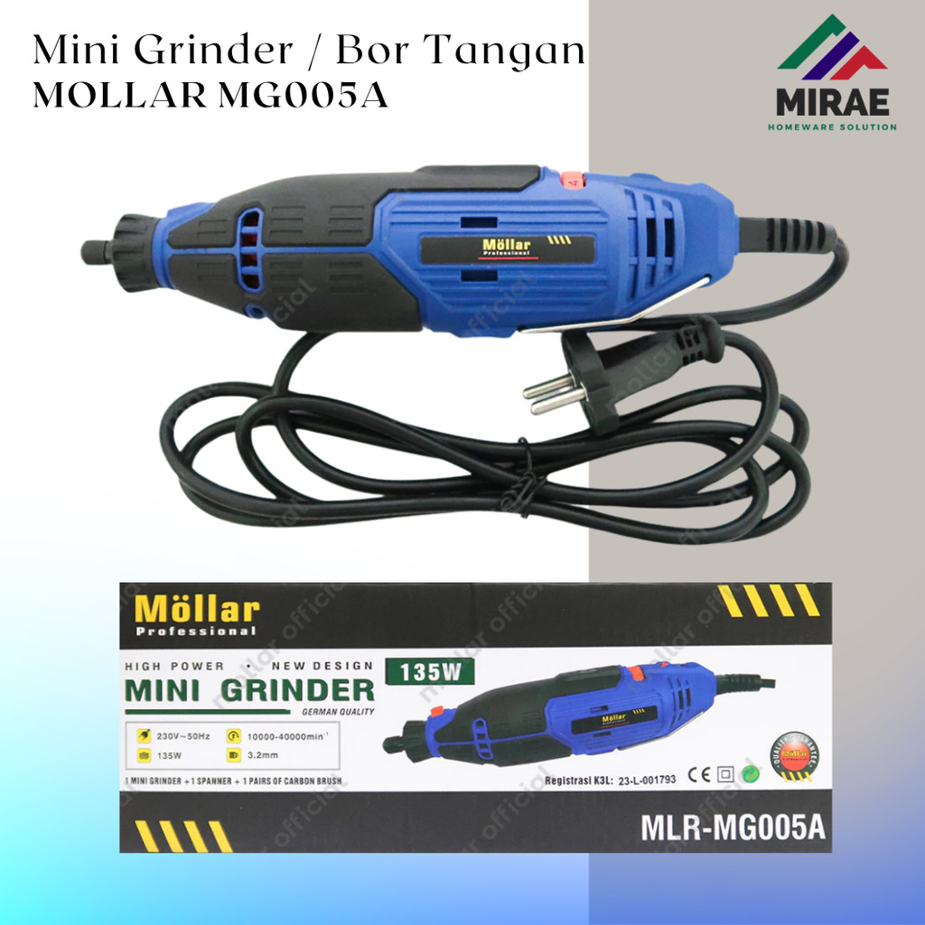 Mollar Mini Grinder MG005A / Gerinda Multifungsi MLR-MG005A