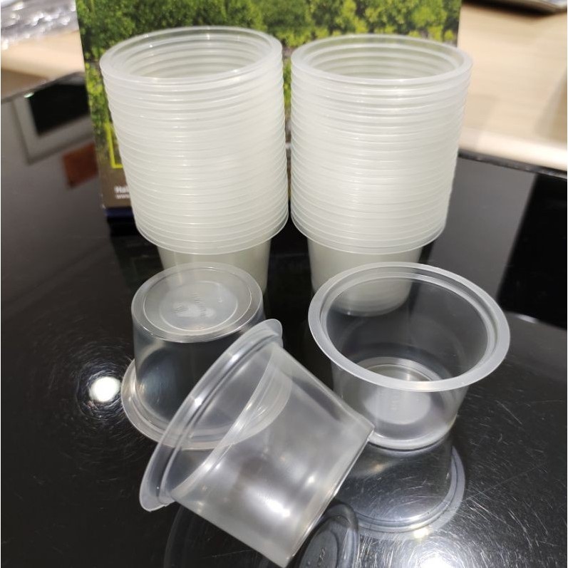 KYK CUP ICE CREAM 90ML CUP JELLY PLASTIK CUP PUTIH CUP ESKRIM CUP PUDDING CUP ES KECIL CUP ES KIRIM 