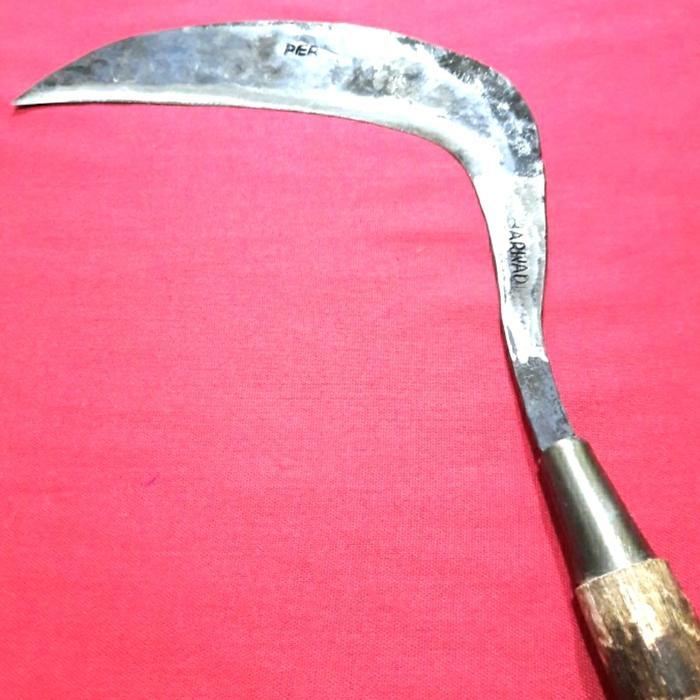 ARIT RUMPUT / SABIT BABAT GAGANG BESI PIPA SUPER TAJAM - GAGANG KAYU