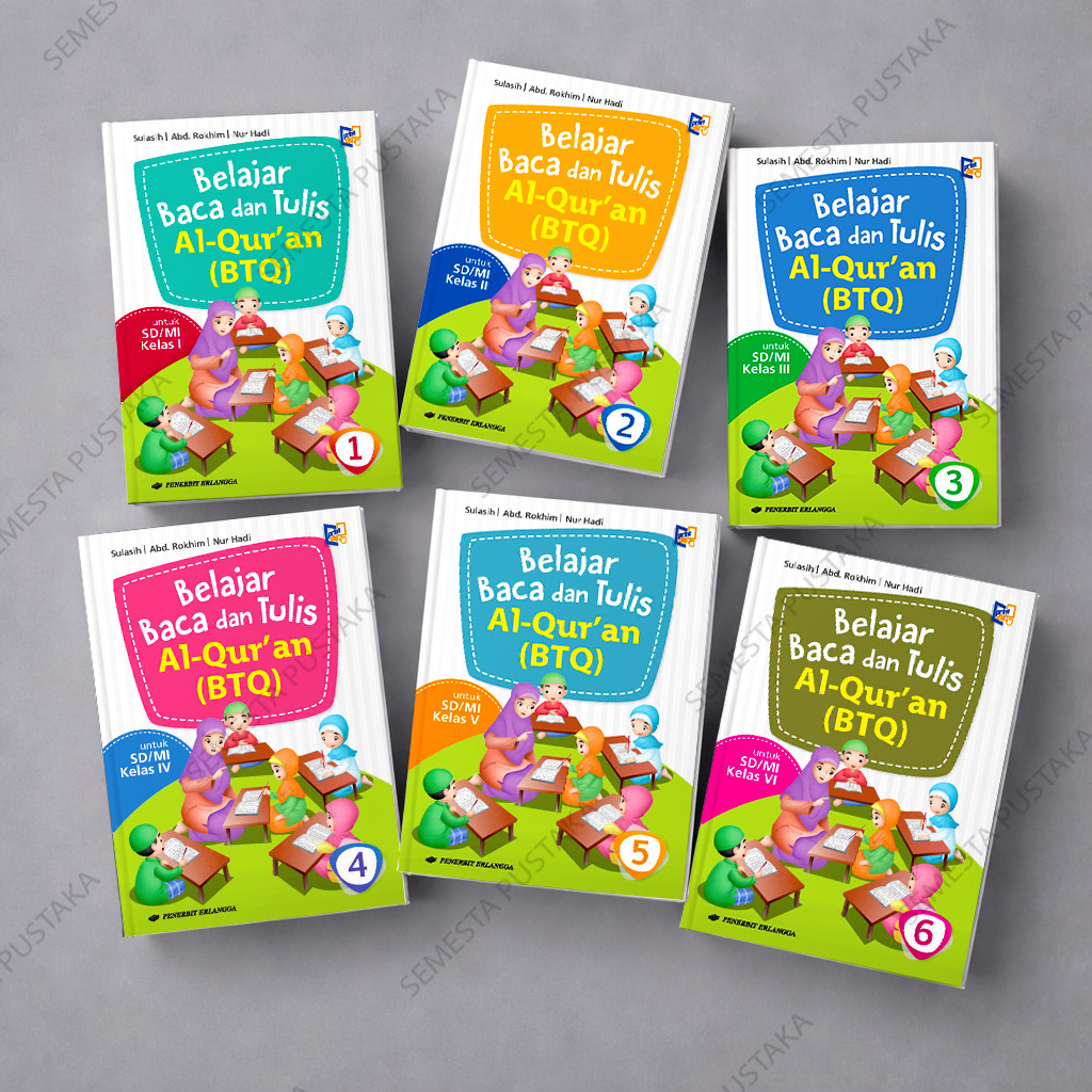 Buku BTQ Penilaian Kelas 1 2 3 4 5 6 SD Erlangga