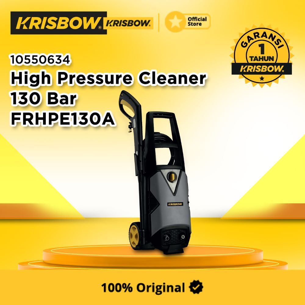 Krisbow High Pressure Cleaner Home Use 130 Bar 1600 watt Frhpe130A Mesin Cuci Steam Serbaguna Alat P
