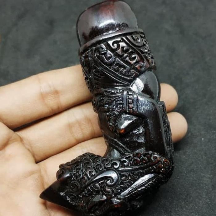Handle Hulu Gagang Keris Kayu Ukir Ukiran Jawa Demang Kuno