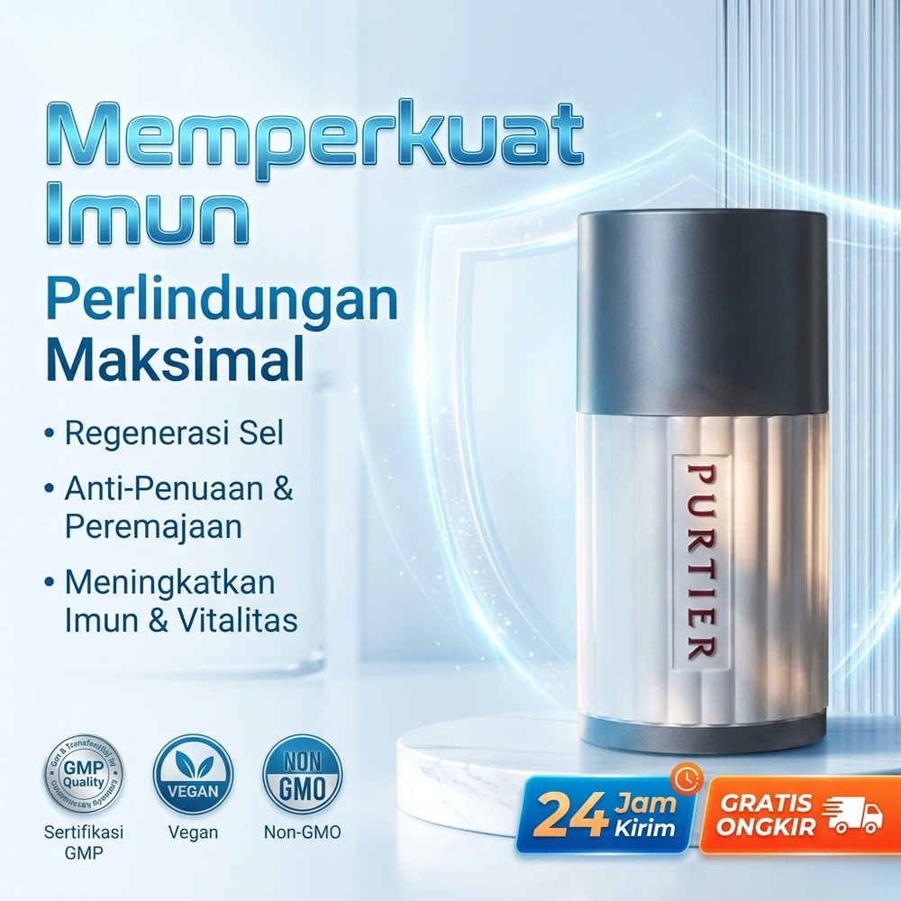 Purtier Placenta Edisi 7 Original 60 Kapsul -  Perbaiki Sel, Imun Tubuh, Energi Harian Bisa COD