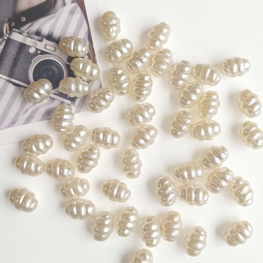 10 gr Manik-manik Mote Pearl Mutiara - OVAL ULIR