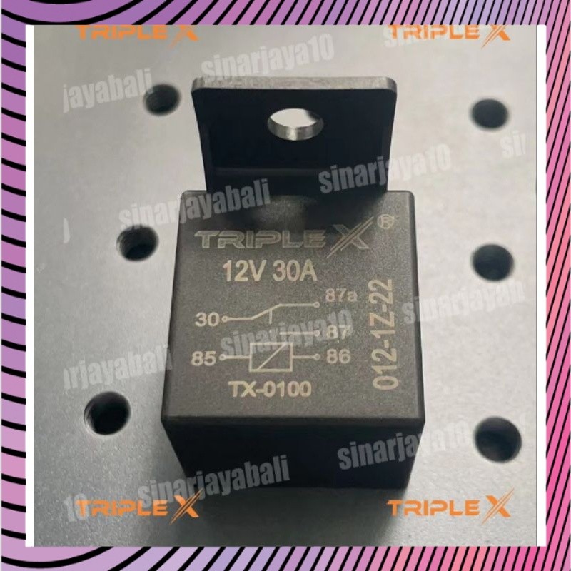 BERKUALITAS relay 5p 5kaki 12volt 12v 12 volt rellay 5pin relai lampu klakson otomatis relay -PRJ TE