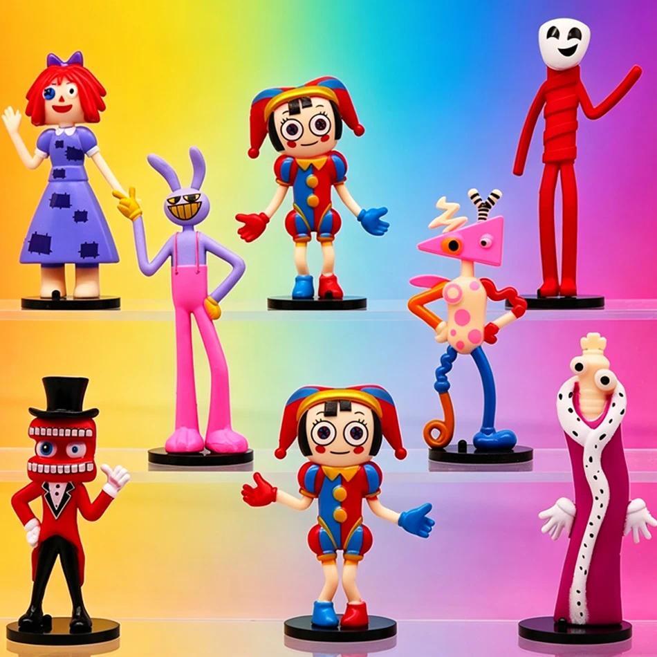 7-12pcs The Amazing Digital Circus Figure Pomni and Jax Plushie Doll Toys Cute Amazing Digital Circu