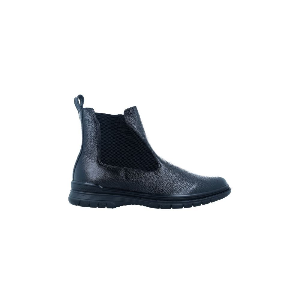 Bocorocco U. Lorenzo 14 Nero - Sepatu Boots Pria Kulit Asli