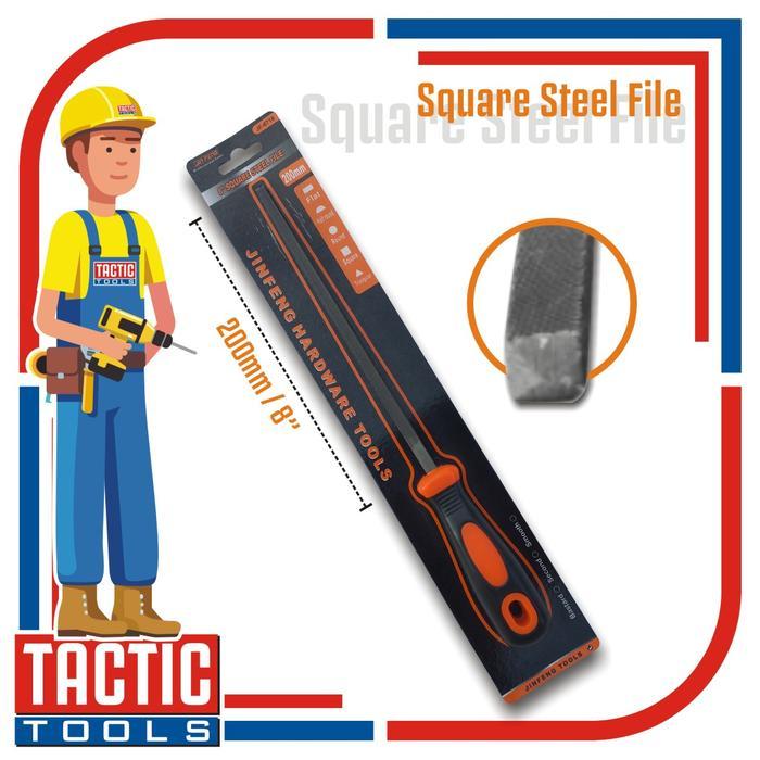 Ready Kikir Besi Kotak 8" / Square Steel File - Segitiga