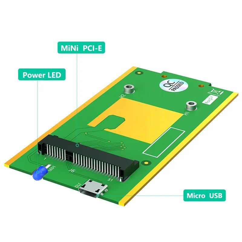 NEW Mini PCIE to USB Adapter Converter with SIM Card Slot Support WWAN/LTE/3G/4G Mini PCI Express Wi