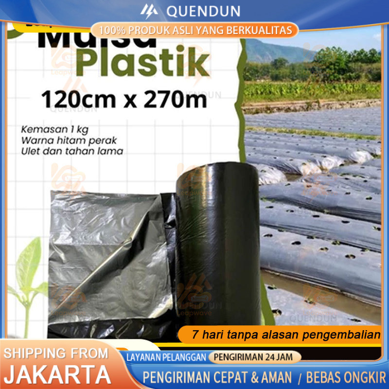 Per Roll Mulsa Hitam Perak Lebar 60cm-120cm/Mulsa Hitam Perak 1 Roll Panjang 250meter/Mulsa Hitam Pe