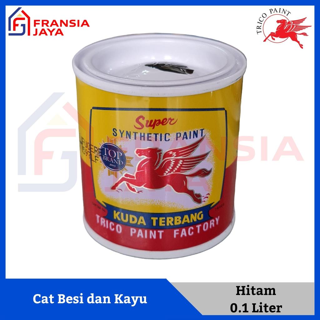 Kuda Terbang 100 ml H Hitam Cat Minyak Besi Kayu Kecil Trico Paint Black