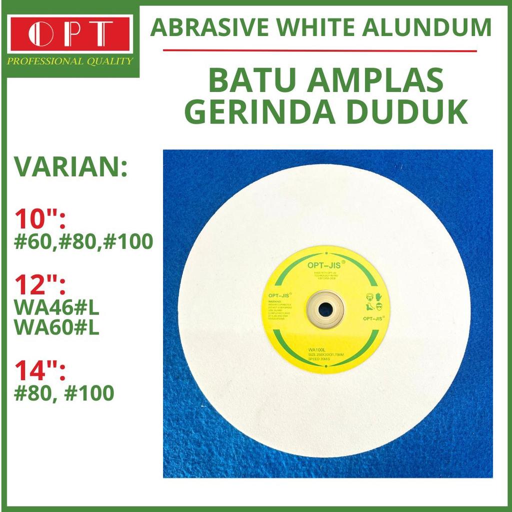 OPT-Abrasive While Alundum Batu amplas gerinda duduk