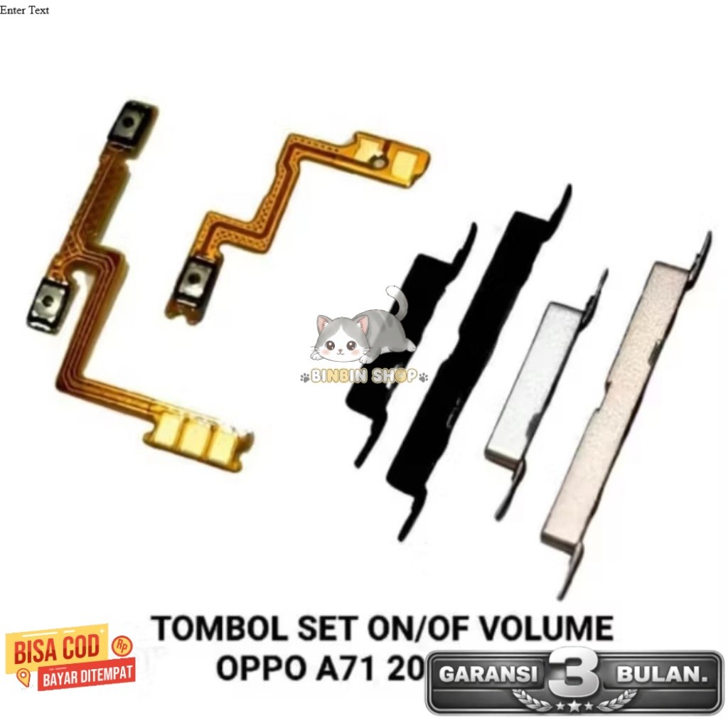 TOMBOL HP JELEK GANTI MURAH tombol  oppo A71 2018 / 2017 original fleksibel on off volume flexible p