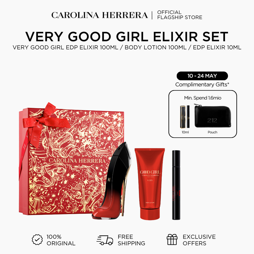 Carolina Herrera Set Very Good Girl EDP Elixir 100ml + Body Lotion 100ml + EDP Elixir 10ml (Parfum W