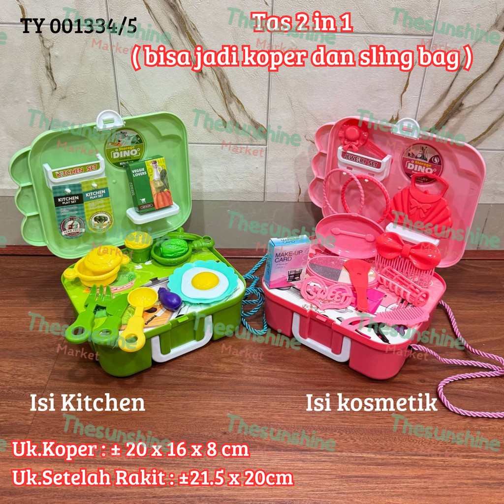 Mainan Masak Masakan Koper / Mainan Make up Koper / Makeup Mainan / Kitchen Koper Mainan