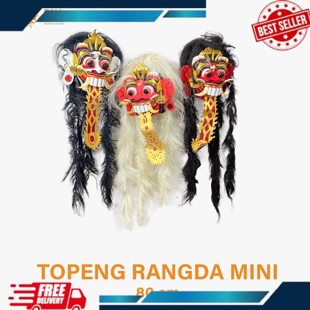 Topeng Rangda Kecil - Rangde Kecil - Rangda Small - Rangde Kecil - Tapel Rangda - Topeng Leak Bali -