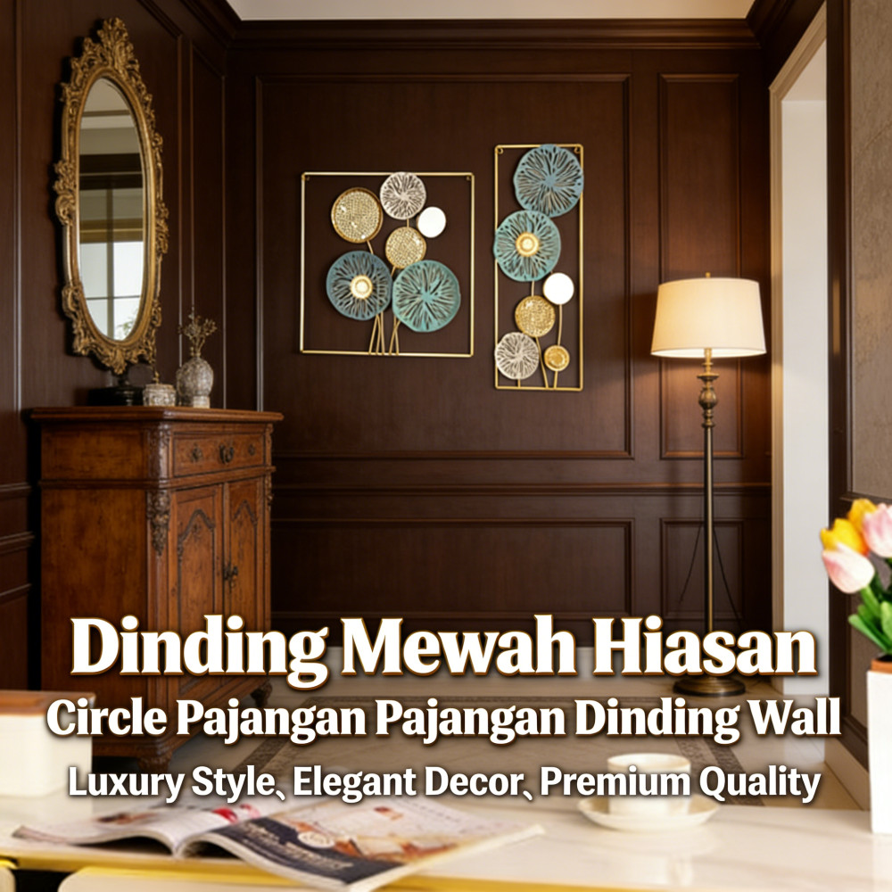 Pajangan Dinding Mewah / Hiasan dinding Wall Decor Circle