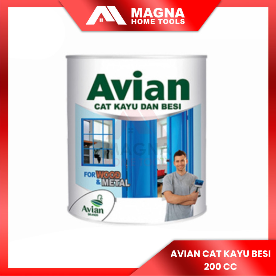 CAT BESI/KAYU AVIAN 200CC 0.2 LT WARNA PUTIH/HITAM/BIRU/HIJAU/KUNING/COKLAT