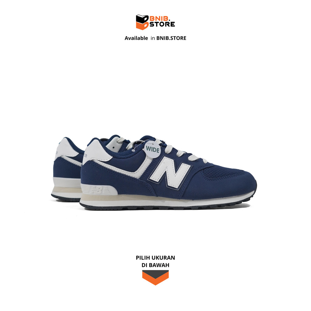Sepatu Sneakers NB 574 Navy Original GC574BCE