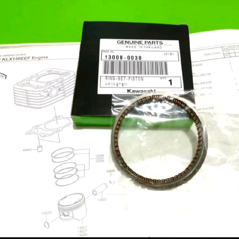 Ring Set Piston 13008-0038 Ring Seher KLX Kawasaki