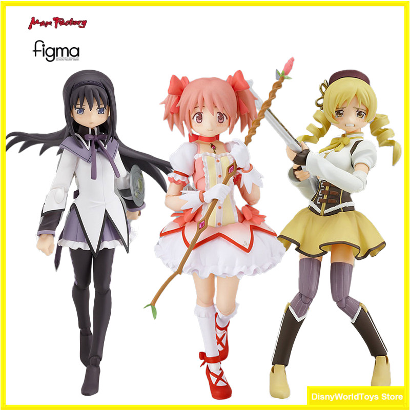 100% Original Figma 110 Madoka Kaname 118 Mami Tomoe 115 Homura Akemi In Stock Anime Action Collecti