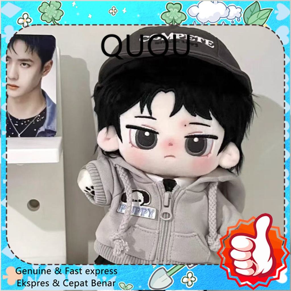 Yibo Wang Cotton Doll Coobo 20cm Plush Toy Cool Handsome Original Celebrity Anime Figure Soft Stuffe