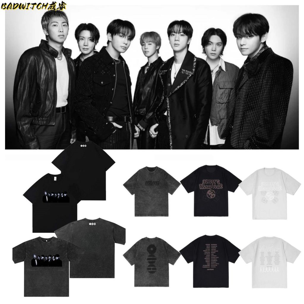 COD READY STOCK Kaos BTS Bangtan Boys T-shirt Oversized Combed 30s Sablon Premium Tidak Luntur Unise