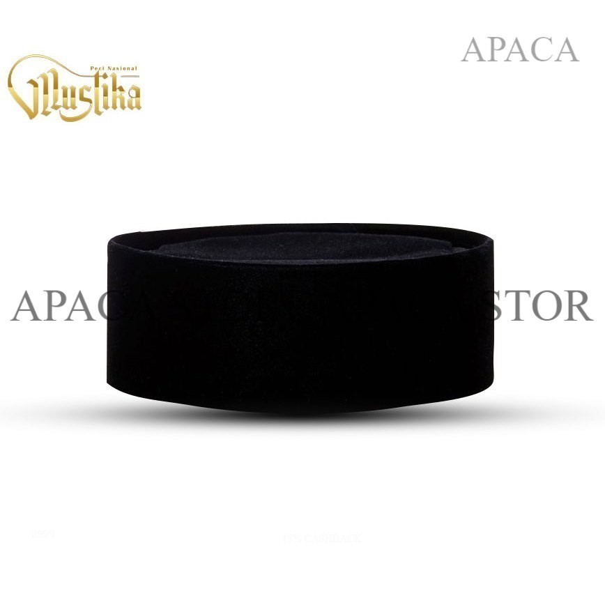 Peci Songkok Kopiah Hitam Polos Peci Hitam Non AC  Kopiah mustika apaca