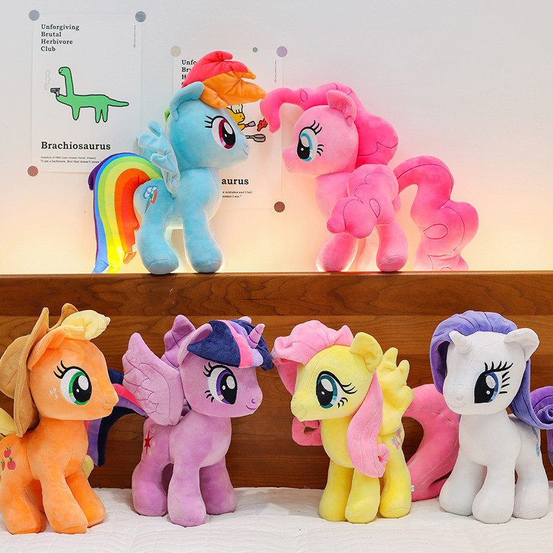 Boneka poni kecil yang lucu dan berkualitas tinggi, Baby Li.   Boneka Kuda Poni Pelangi