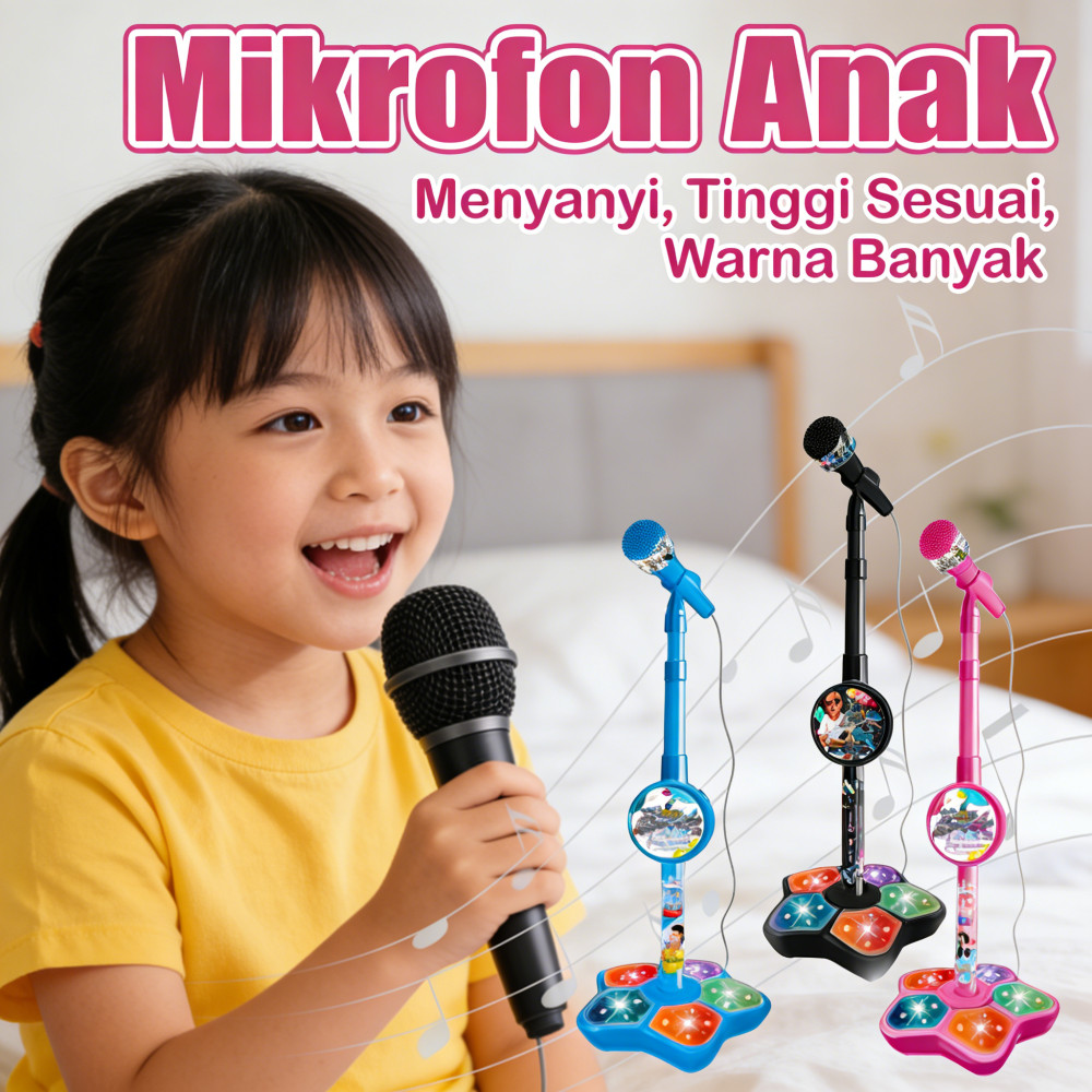 Mic Anak Kids Star Untuk Mikrofon Karaoke Anak Karaoke Anak Menyanyi Mic Mainan