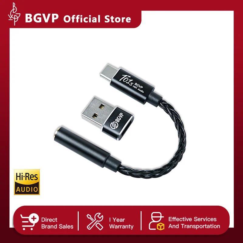 BGVP T01s Dac Decong Auo HiFi Earphone Amplifier USB TypeC to 253544mm Jack Adapter 32bit gital Deco