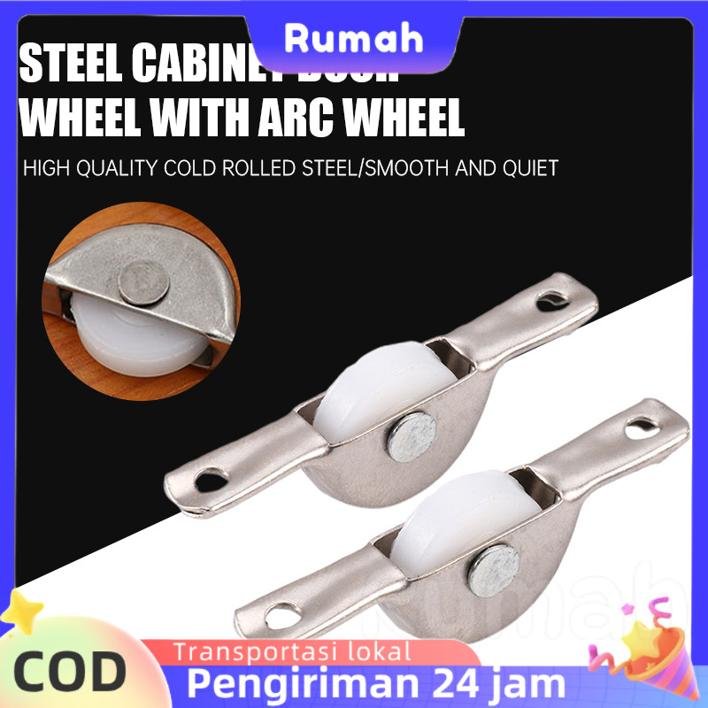Roda Pintu Geser Furnitur, Roda Lengkung untuk Lemari Besi, Roda Pintu Lemari